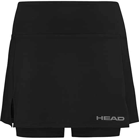 HEAD Club Basic Skirts, Donna, Nero, 3XL