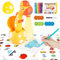 MOMSIV Zeichenprojektor für Kinder, Projektor Verfolgen und Zeichnen Toy, Zeichenbrett Zeichenspielset Spielzeug mit 72 farbenfrohen Mustern für Jungen und Mädchen Geschenke, Gelb
