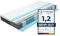BMM Matratze 100x190 cm easyone H3 mittelfest/Boxspring 5-Schicht-Hybrid-System/Taschenfederkern trifft Schaumstoff/ergonomische 7 Zonen Matratze Höhe 22 cm/Matratzen Made in Germany