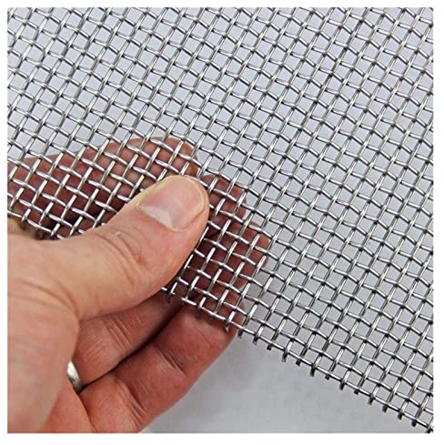 Malla de Alambre Malla Tejido Malla de alambre tejido de 10 mallas - Malla de alambre de acero inoxidable 304 - Agujero de 2 mm - Lámina de malla para roedores - Malla de alambre para cocinar - Para