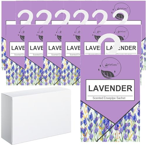 14pcs Profuma Armadio Vestiti, Profumatore Auto, Profumatori Armadio e Cassetti, Profumo Aromi Sacchetti Lavanda Profumati per Armadio Cassetti Armadietti, Scarpiera Deodorante Armadio (Lavanda)