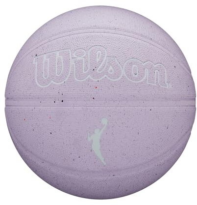 Wilson Balón WNBA Heir Eco, Cuenta con Canales Profundos, Una Cubierta Ecológica, Tracción Máxima, Adecuado para Todos los Terrenos, Color: Lavanda, Talla: 6