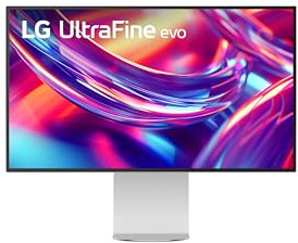 LG 32U990A Monitor 32 6K, 6144x3456, Thunderbolt 5, integrazione totale con Mac, Nano IPS Black, 224PPI, HDR 600, Adobe RGB 99,5%, DCI-P3 98%, Speaker, USB-C, HDMI 2.1, DP 2.1, KVM, PBP, PIP, Argento