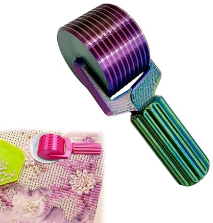 Diamond Painting Roller Tool, Diamond Art Roller for Rhinestone Embroidery, DIY Craft Press Roller for Smooth Diamond Adhesion, Lightweight Handheld for Diamond Painting Accessories (Macarons)