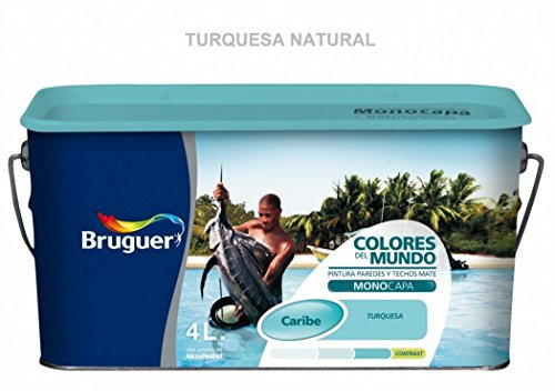 Bruguer 5160737 - Colores del mundo Caribe TURQUESA natural 4 L