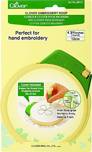Clover CL8813 Handarbeitsrahmen, 12, Blau, Gelbgrün