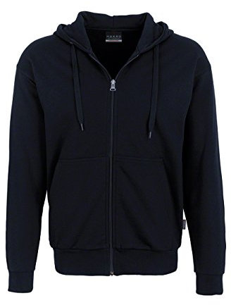 HAKRO Jacke mit Kapuze - 605 - schwarz - Größe: XS