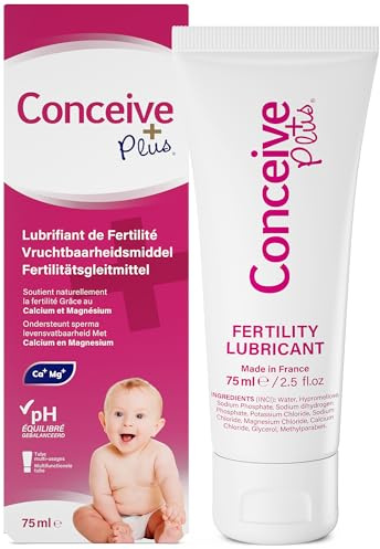 Conceive Plus Lubrifiant de Fertilité pour les Couples Essayant de Concevoir en Gel à Base d'eau Avec Magnésium et Calcium pH équilibré Gel Lubrifiant Sexuel pour Couple - 75 ml / 2,5 Fl Oz