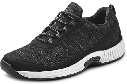 Orthofeet Lava Orthopedic Men's Walking Shoes, Black, Size 10.5