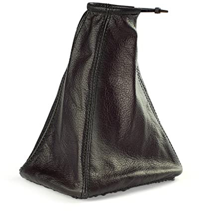 Schaltmanschette Schaltsack Sack Schwarz Faden Schwarz Echt Leder myshopx SA95