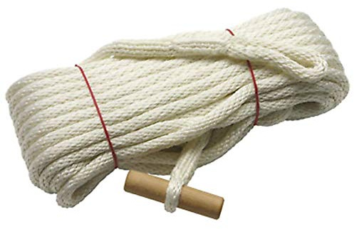 Lennie Longe de pompier DIN 14920 F 30 - H 30 m - Bâillon en bois - Sécurité anti-chute