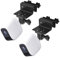 BECEMURU Wasserdichter Dachrinnenhalterung für eufyCam 3/3C,eufycam S300/S330/S220, eufyCam 2/2 Pro, eufyCam 2C/2C Pro Kabellose Überwachungskamera, Keine Bohr-Installation(Schwarz, 2 Pack)