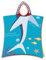 Theonoi Poncho Infantil con Capucha para niños y niñas, 100% algodón (Tiburón)