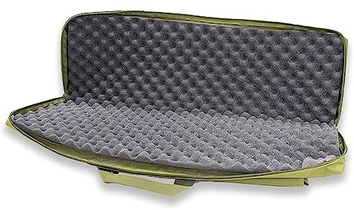 Etui Transport pour Fusil A Fusi, Sac Tactical Double Rifle, pour Fusil Tactique Rembourré Doux, Multifonction Housse Protection avec Protection en Coton d'oeuf pour Armes Black,100CM