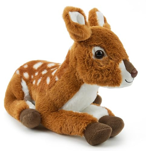 Zappi Co Peluche de Faon (32cm) - Doux, Adorable Ami de la Forêt, Écologique, Excellent pour l'Exploration de la Nature des Enfants, 100% Recyclé