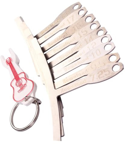 TOYANDONA 9piezas Medidores De Radio Para Guitarra De Metal Herramientas De Luthier Para Medidor De Radio De Diapasón Puente Cuidado De Guitarra Para Escenario De Taller
