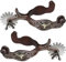 HiyyFloy 2 Stück Pferdesporen, Rostfreier Stahl, Western-Stil, Cowboy-pferdestiefel-sporen Für Reitsport-wettkampfausrüstung