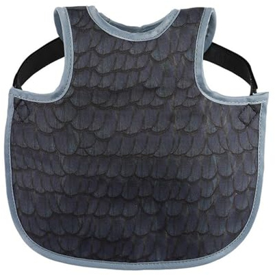 Tablier de protection réglable pour poules, tenue imperméable, fournitures d'élevage d'ailes d'animaux 31,5 x 23,9 cm, sangles réglables pour habitat de volaille, poulailler, ferme, Noir , Refer to