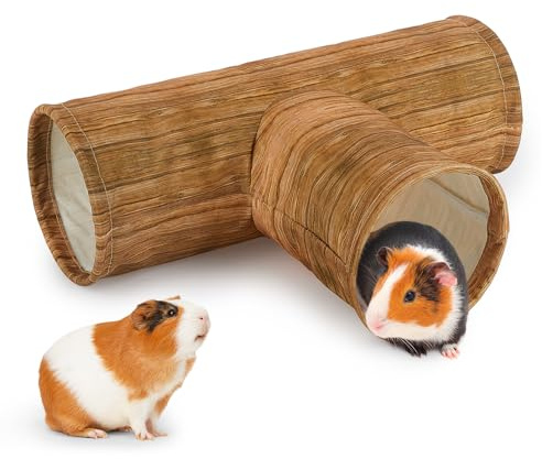 Hedgeink Guinea Pig Tunnel 3 Way Rabbit Tunnel Machine Washable Rabbit Hideaway Guinea Pig Accessories Ferret Toys for Chinchilla Hamster Bunny Small Animals, Planets