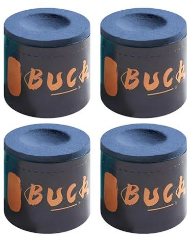 hommova 4 Pcs Premium Snooker Chalk - High-Grip Pool Cue Chalk for Professional Snooker, Pool & Billiard Use in Tournaments, Bars, Home Games (Blue)