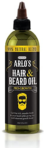 Arlo's Pro-Growth Hair and Beard Oil 8 oz. - Hair Oil, Mustache Oil and Beard Oil Growth