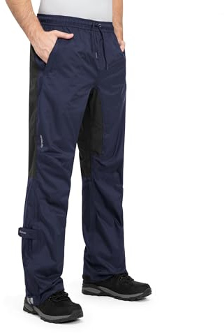 Höhenhorn Pluvia - Pantalon de pluie pour homme, imperméable et respirant avec sac de transport, L