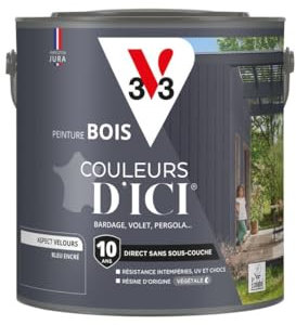 V33 Peinture Bois Couleurs d'ICI - Bleu encré - 2L