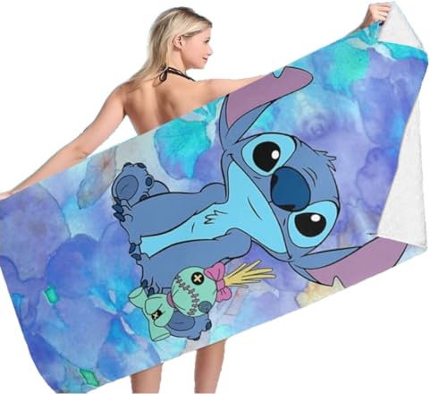 Strandtuch, Mikrofaser Handtuch, Badetuch Groß, Saunahandtuch, Strand Handtücher Sandfrei, Schnell Trocknende, Strandtuch Schwimmen Duschtuch Badetuch für Kinder 150x75cm