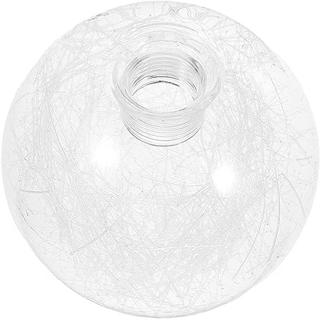 Artibetter G9 Glass Lamp Shade Replacement 3.94In Clear Globe Ceiling Pendant Light Cover with Threaded Screw Base for Indoor Hanging Fixtures
