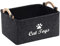 TSQZE Boîte de rangement pour jouets pour animaux de compagnie, boîtes à jouets pour chat avec poignées, panier en feutre, organisateur pour l'organisation des jouets pour animaux de compagnie