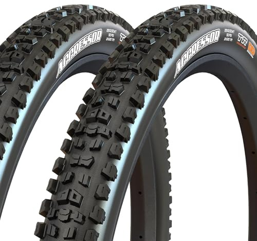 MAXXIS Aggressor - 27.5x2.30 - EXO, E25, 2 Pack | 2 Pack Mountain Bike Tire, Tubeless Ready | Designed for high-Speed, Hard-Packed, Rocky MTB Trails
