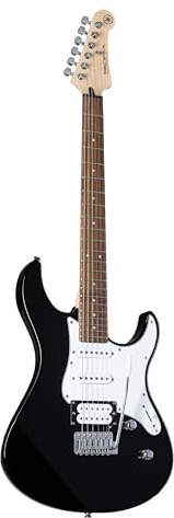 Yamaha Pacifica 112V electric guitar for beginners and advanced players, with 2 online lessons with a Yamaha Music School teacher, in Black