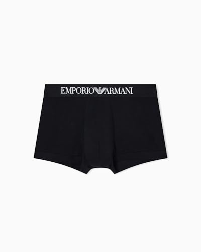 Emporio Armani Essential Cotton Trunk Troncos, Negro, L para Hombre