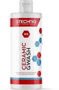 Gtechniq Car Shampoo. 2-in-1 Ceramic GWash and Hydrophobic Coating for Car Cleaning. Cleans and Repels Dirt, Car Cleaner for Up to 3 Months Protection, Super Concentrated - 1L