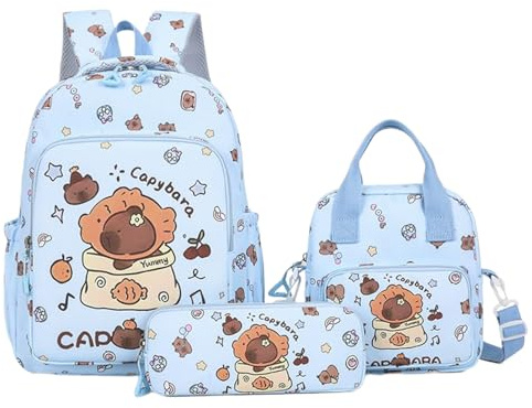 Générique Zaino Scuola Capybara - Astuccio Capybara | Cesto Pasto Picnic Collegiano Studente Adulto