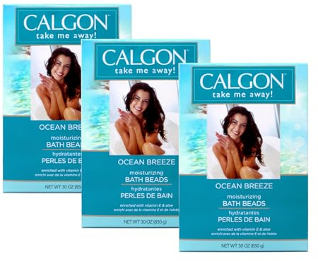 Calgon Ultra Moisturizing Bath Beads 30 Oz (Ocean Breeze, Pack of 3)