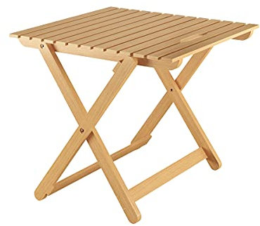 Erst-Holz Tisch Buche hell klappbar Beistelltisch, Gartentisch 10-350 N