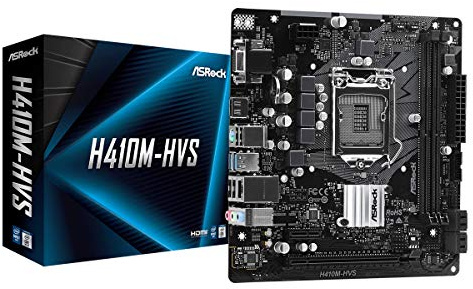 ASRock scheda madre Intel H410M-HVS mATX, 90-MXBDC0-A0UAYZ