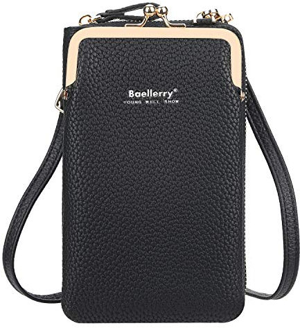 Yixuan Damen Geldbörsen Schultertasche Handy Umhängetasche Handytasche zum Umhängen Handygeldbörse PU Leder Tasche Geldbörse Damen Klein Umhängetasche mit Abnehmbar Schultergurt