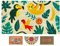 LUA VIKA Fußmatte Kokos - Dschungel - 40x70 cm - Fussmatte Aussen und Innen - Fussmatten Haustür - Türmatte Außen - Fußmatten - Kokosmatte Fußmatte