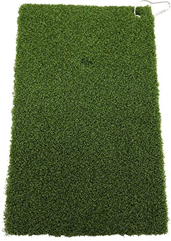 Golf Mat Turf Winter Rules Fairway Hitting Mats with Clip and Hole for Garden Backyard Indoor Outdoor Lightweight Portable (35 * 20cm Short grass)