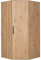 Marmex Kleiderschrank Holz Eckschrank mit Kleiderstange und Einlegebode Mehrzweckschrank Schrank Kinderzimmer Schlafzimmer Möbel Flurschrank Arti 2m OB 92x183 cm
