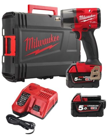 Milwaukee M18 FMTIW2F38 Fuel 18v Cordless Brushless 3/8 Drive Impact Wrench 2 x 5ah Li-ion