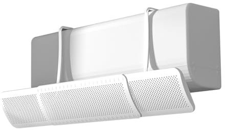 VALINK Parabrisas de aire acondicionado, deflector de aire acondicionado, deflector retráctil ajustable antisoplado directo, deflectores divididos para el hogar