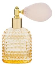 Le Stelle Flacone Spray per Profumo in Vetro Ambrato, 30ml, Ricaricabile, con Pompetta Dorata