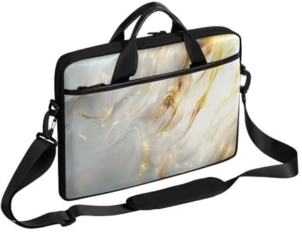 Abstrakt marmordesign laptopfodral för 13-15 tum laptopfodral handväska messenger bärande anteckningsbok portfölj väska för flickor pojkar män kvinnor, Färg, 13-15 in