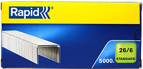 Rapid häftklamrar 26 6 mm standard förzinkade 5 000 stycken