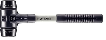 Halder 3702060 Simplex Rubber Soft-Face Mallet with Fibre-Glass Handle, Multi-Colour, 60 mm