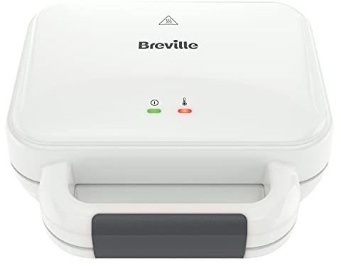 Breville Tostapane con riempimento profondo, 2 fette di tostapane, piatti antiaderenti, cuoce un toastie in 5 minuti, bianco [VST091]