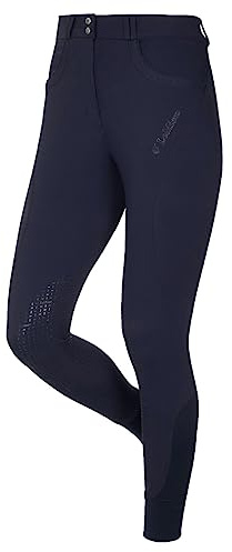 LeMieux Amara Knee Grip Breeches for Women - Equestrian Pants for Horseback Riding - Ladies’ Jodhpur Riding Pants - (Navy/US 14)